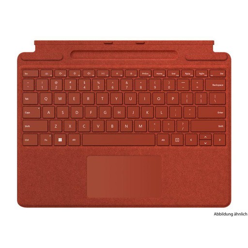 MS Surface  Pro8 TypeCover (MohnRot,Deutsch)