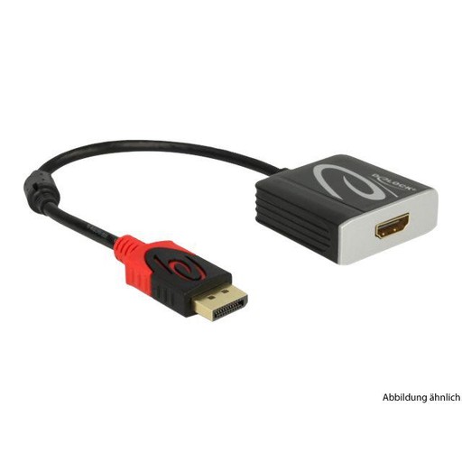 Delock Adapter aktiver DisplayPort 1.4 Stecker auf HDMI 4k (HDR)