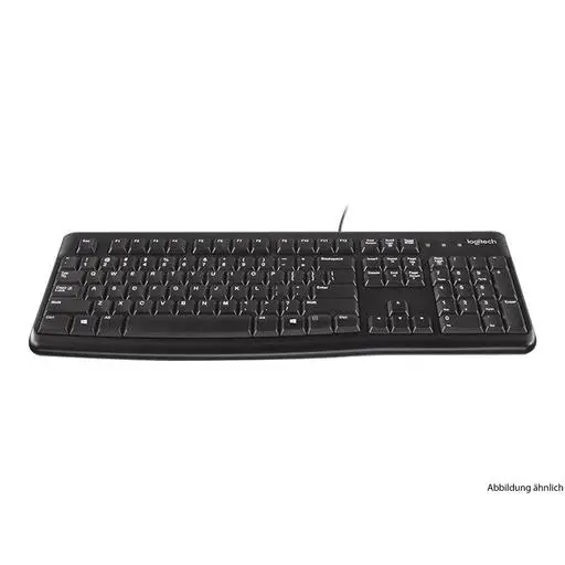 Logitech MK120 Corded Desktop Tastatur & Maus Black USB (DE)