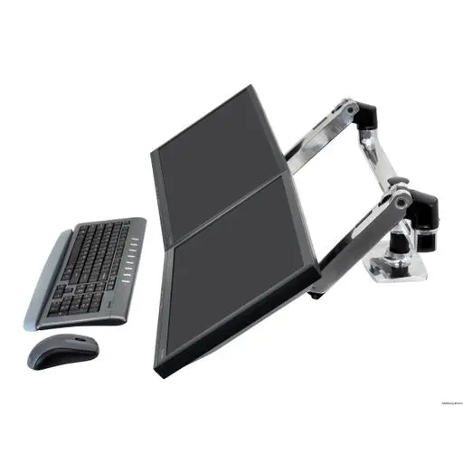 Ergotron LX Dual Side-by-Side Arm Befestigungskit - Patentierte Constant Force Technologie 
