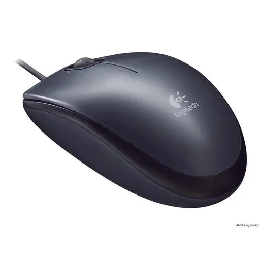Logitech M90 Corded Desktop Tastatur & Maus Black USB (DE)