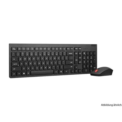 Lenovo Essential Wireless Combo Keyboard & Mouse Gen2 Black German 129