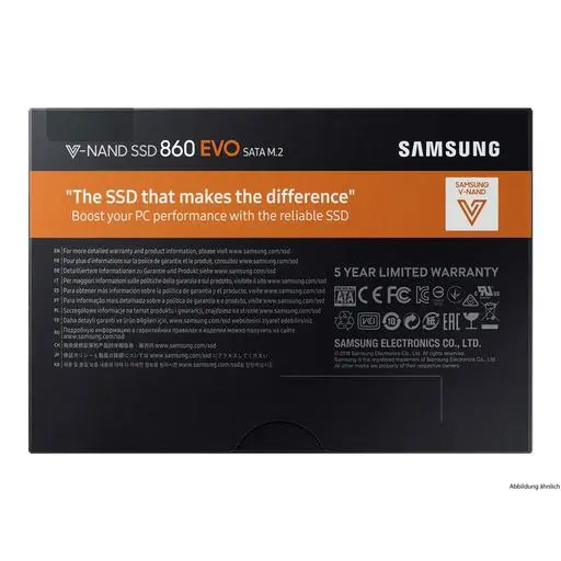 Samsung SSD 860 EVO Series 1TB 6G SATA M.2