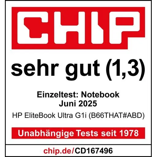 HP EliteBook Ultra G1i B66THAT Chip Testsiegel