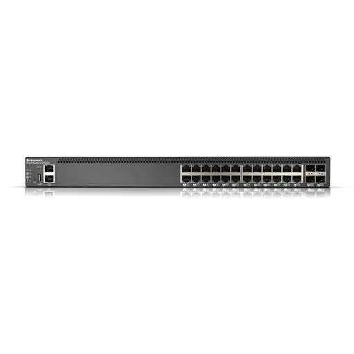 Lenovo G7028 24G-T + 4x10G-SFP+ (R to F) Switch