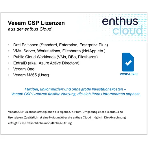 Veeam VCSP Lizenzen