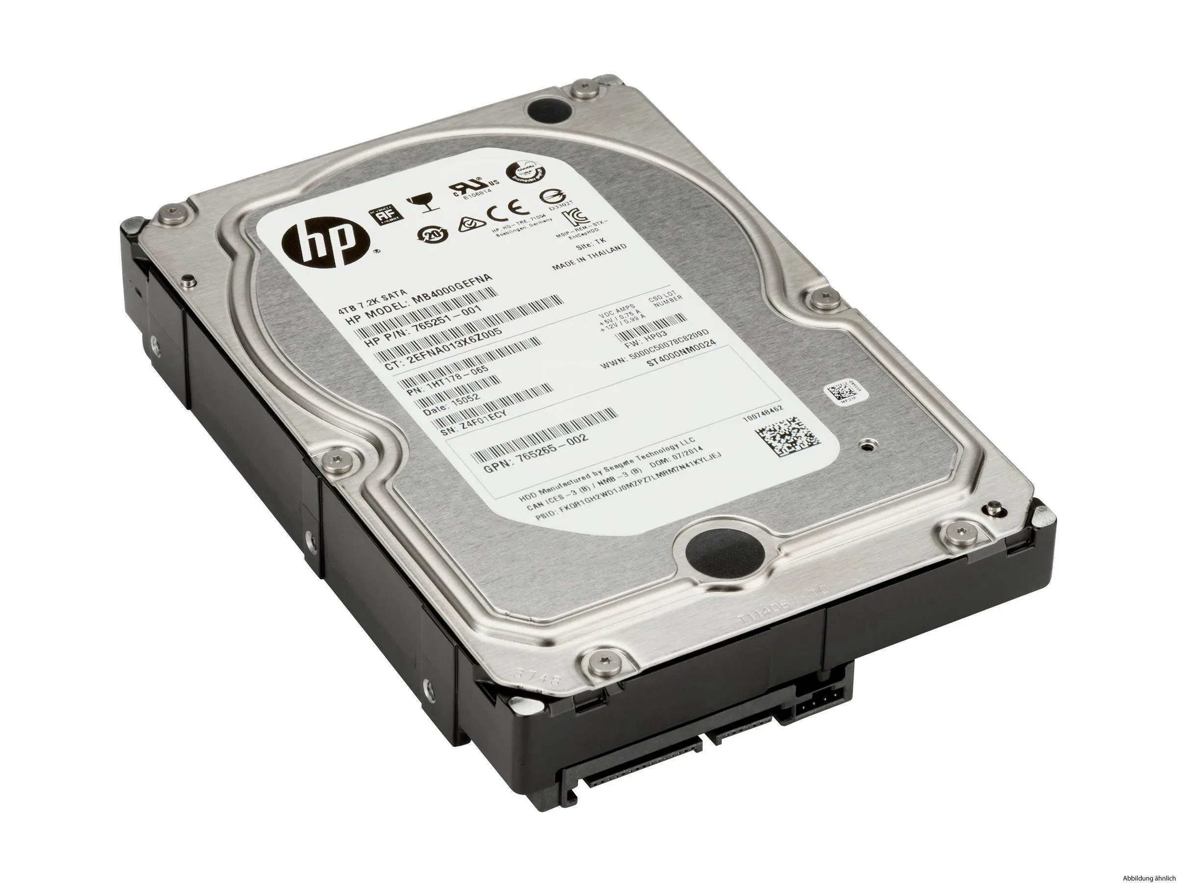 HP 4TB 6G SATA 7.2k ENT 3.5" NHP
