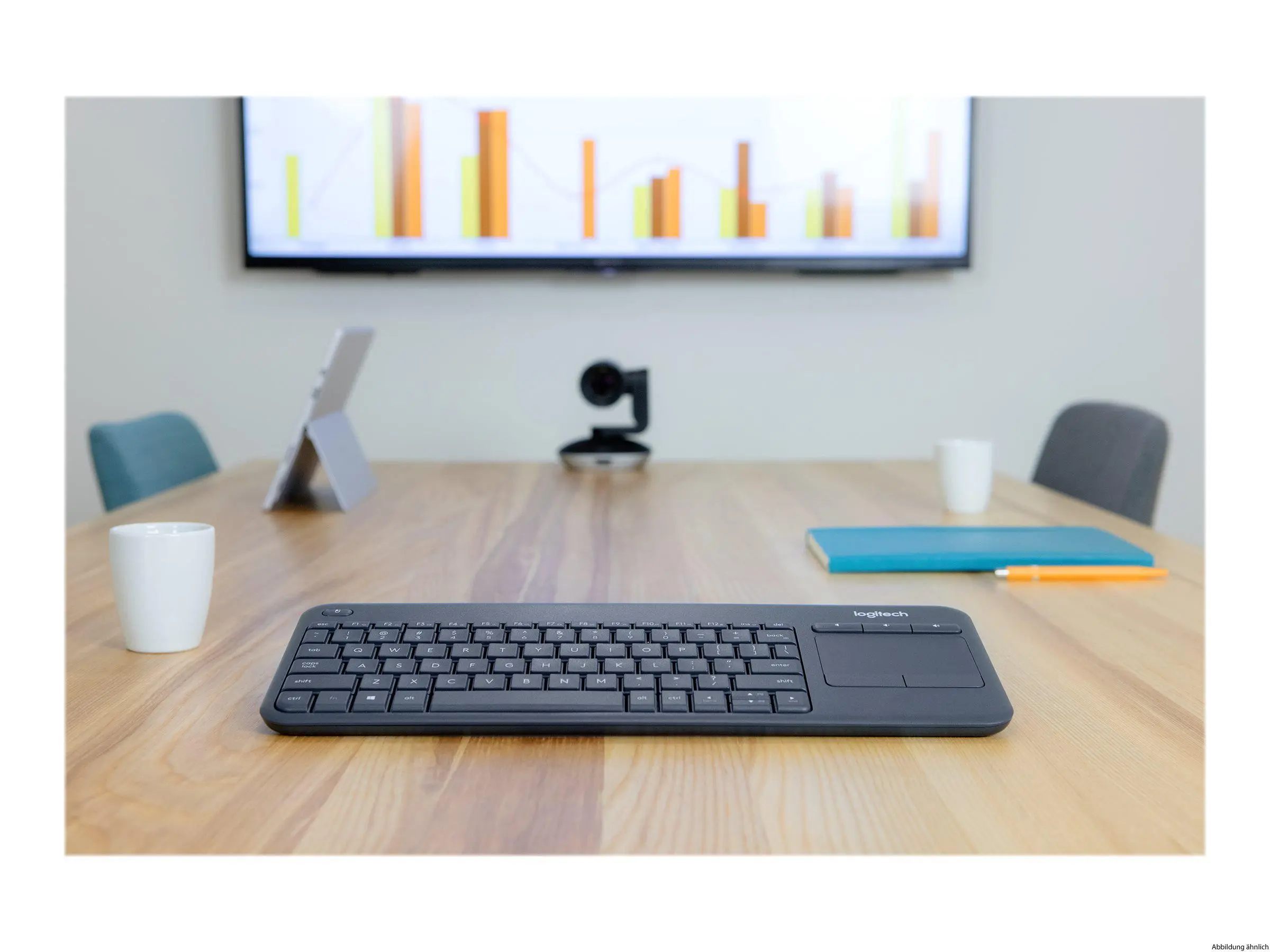 Logitech K400 Plus Wireless Touch Keyboard schwarz