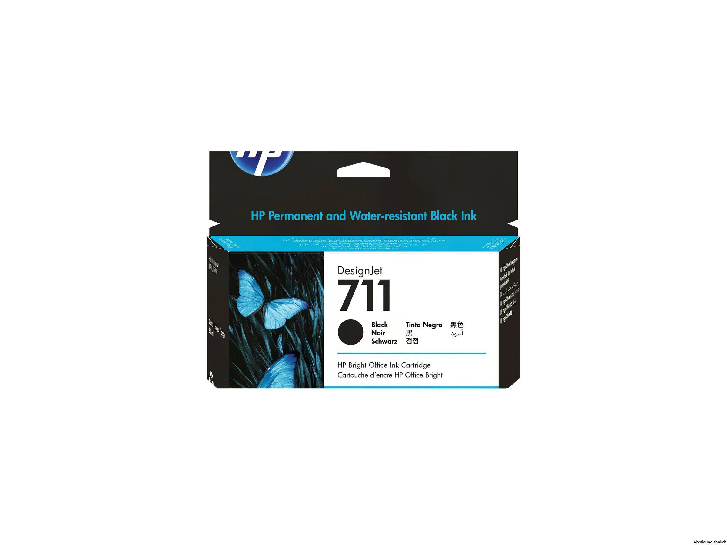 HP 711 Tinte schwarz 80 ml DJ T120 520 HP 711 Tinte schwarz 80 ml DJ T120 520