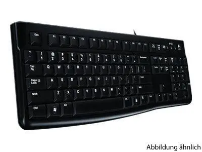 Logitech K120 Corded Keyboard Black USB UK