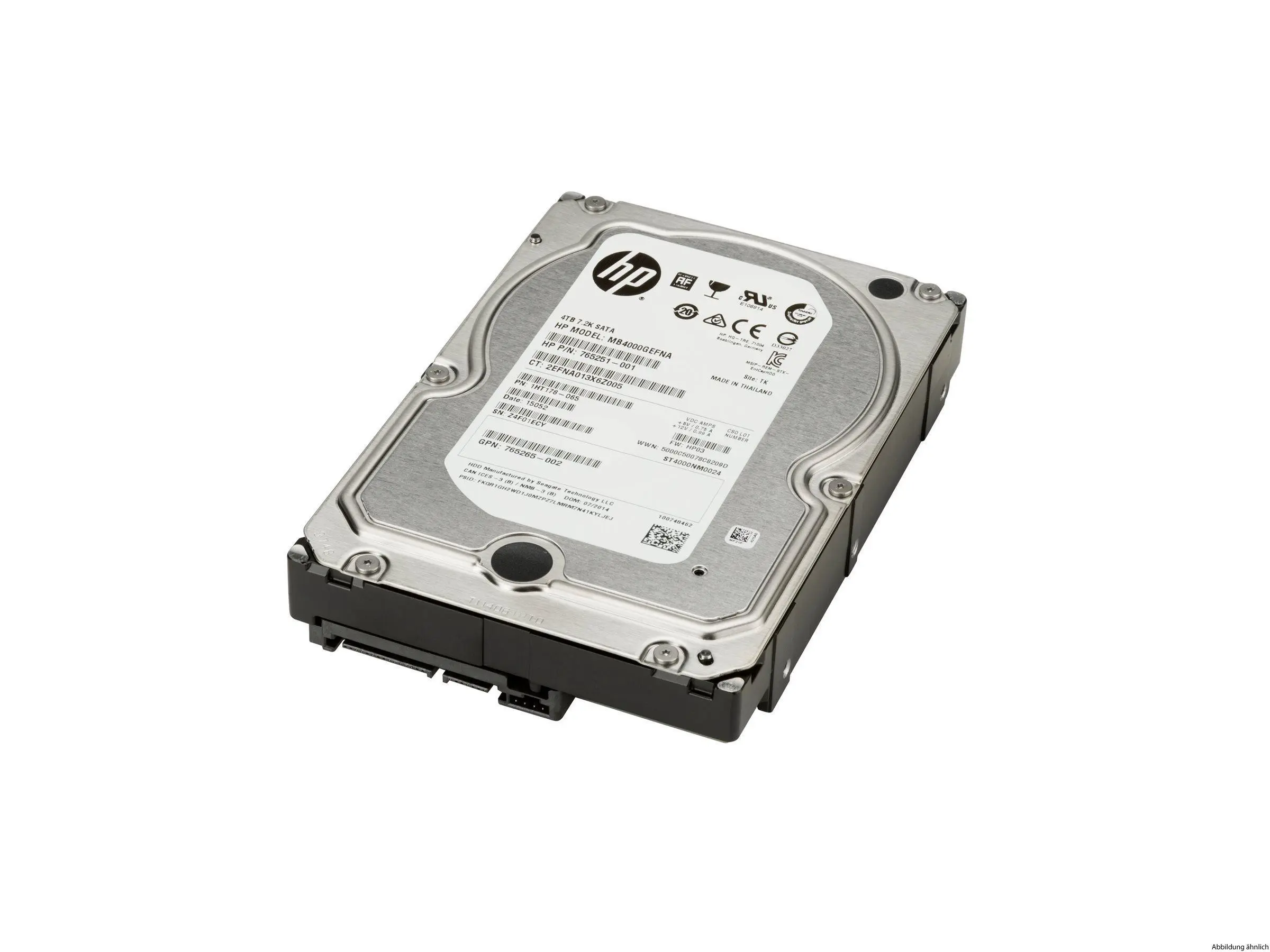 HP 4TB 6G SATA 7.2k ENT 3.5" NHP