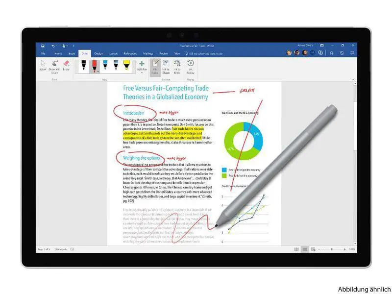 MS Surface Pro Pen v4 Commercial SC Hw Silber