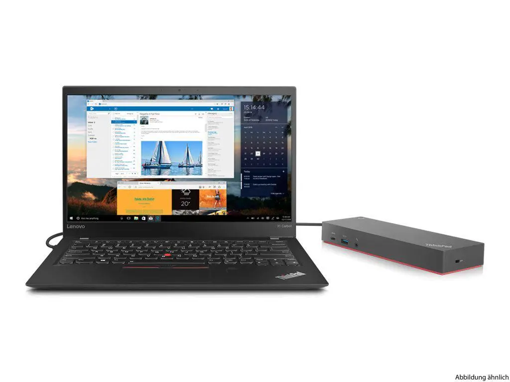 Lenovo ThinkPad 135W Hybrid Dock USB-C inkl. USB-A Adapter