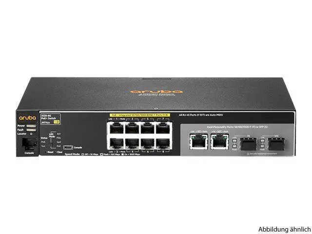 HPE Aruba 2530-8G-PoE+ Switch HPE Aruba 2530-8G-PoE+ Switch