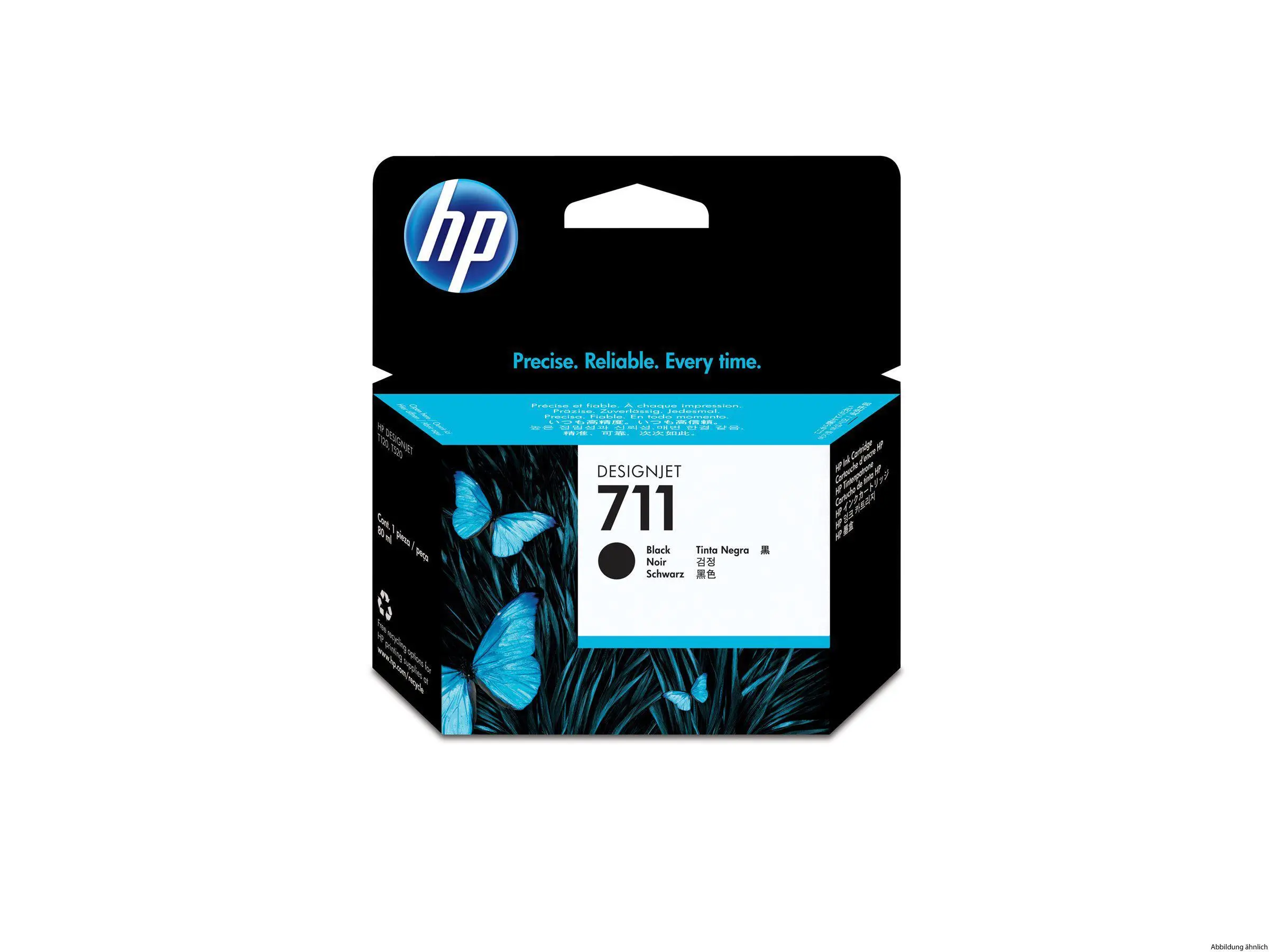 HP 711 Tinte schwarz 80 ml DJ T120 520 HP 711 Tinte schwarz 80 ml DJ T120 520