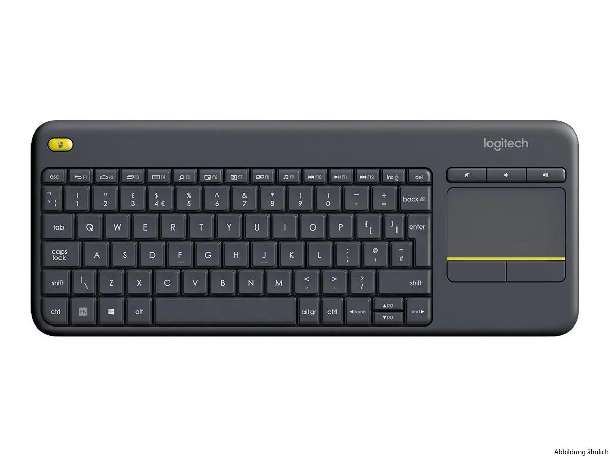 Logitech K400 Plus Wireless Touch Keyboard schwarz