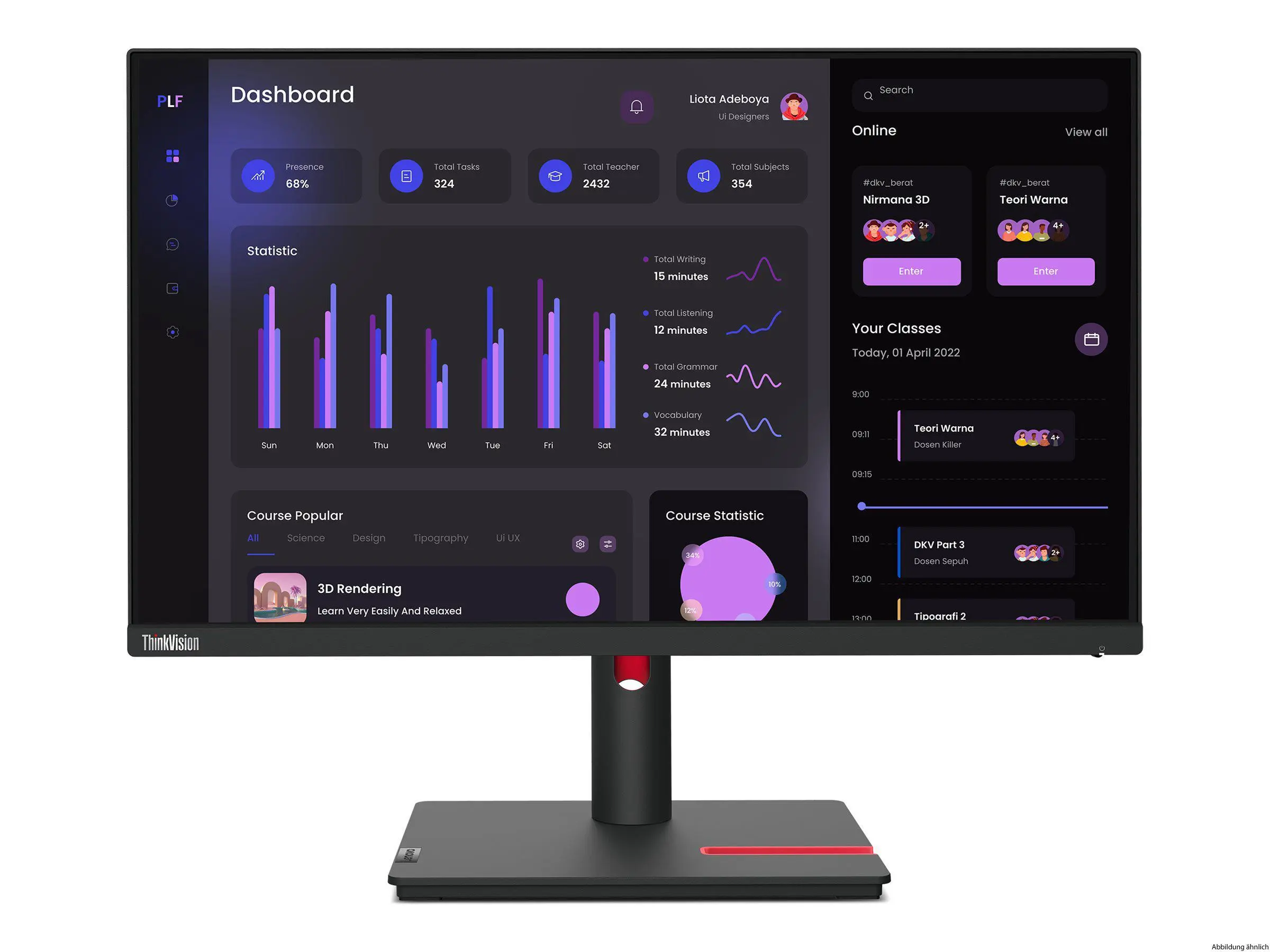 Lenovo ThinkVision T24i-30 FHD 1920x1080 23.8"