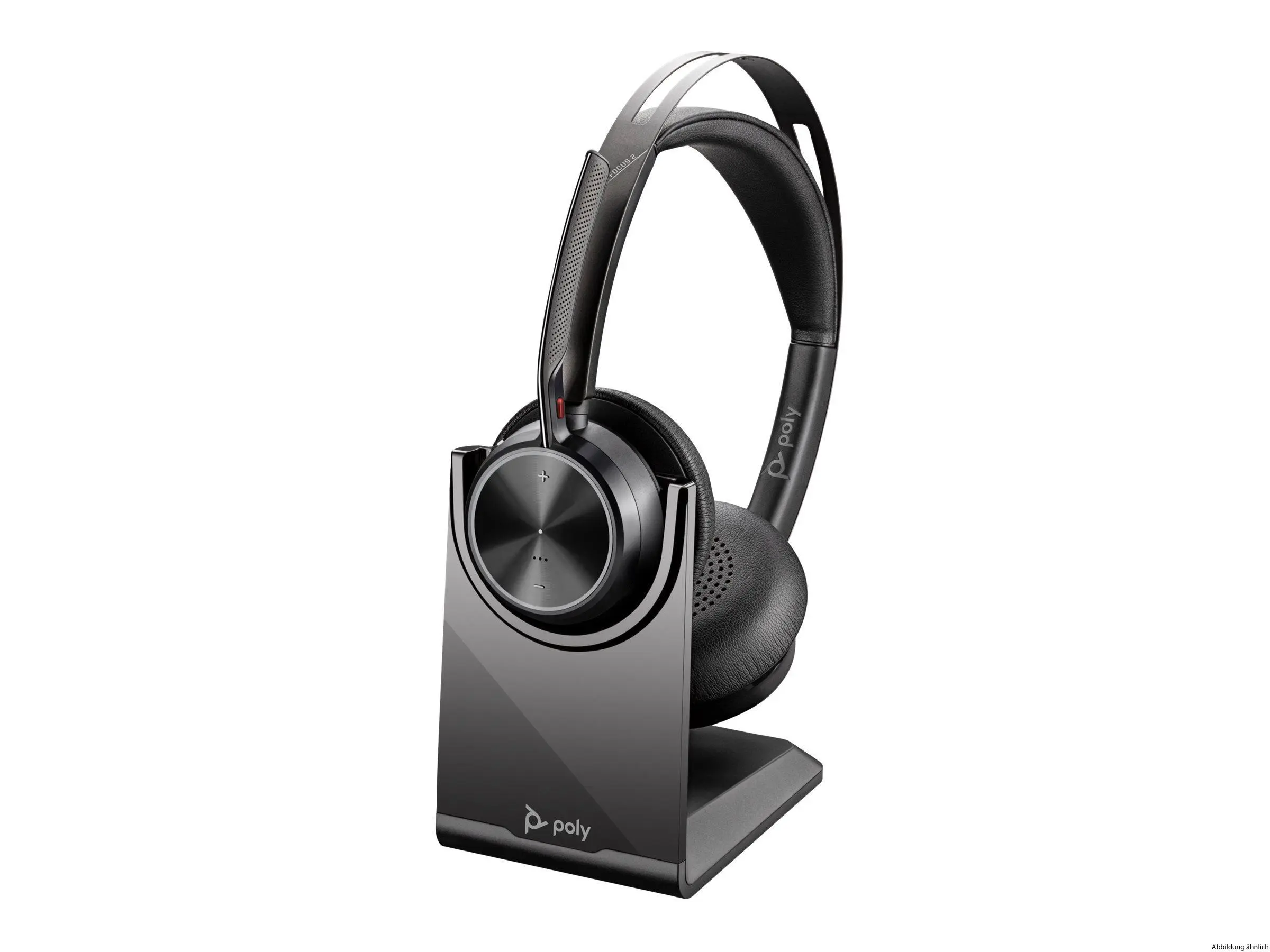 HP Poly Voyager Focus2 USB-A Headset with charge stand
