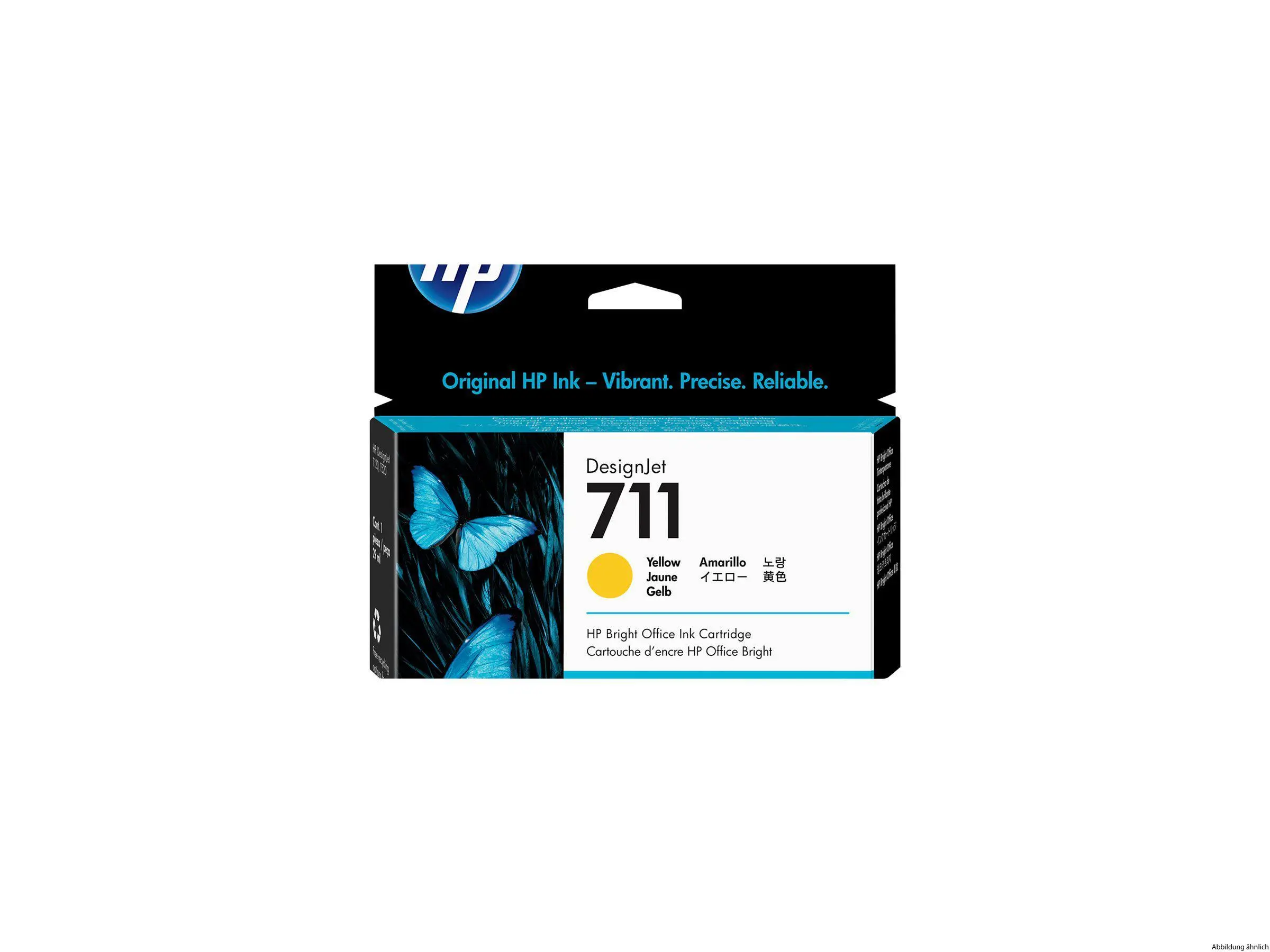 HP 711 Tinte gelb 29 ml DJ T120 520 HP 711 Tinte gelb 29 ml DJ T120 520