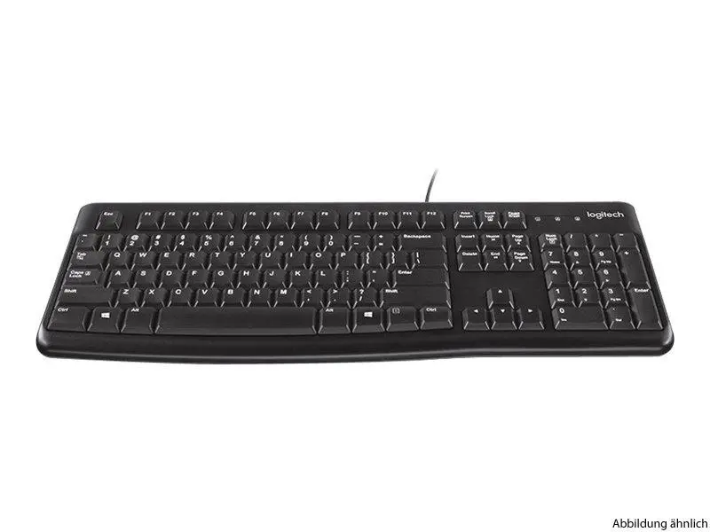 Logitech MK120 Corded Desktop Tastatur & Maus Black USB (DE)