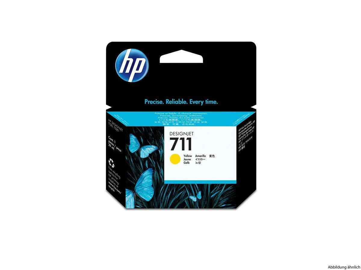 HP 711 Tinte gelb 29 ml DJ T120 520 HP 711 Tinte gelb 29 ml DJ T120 520