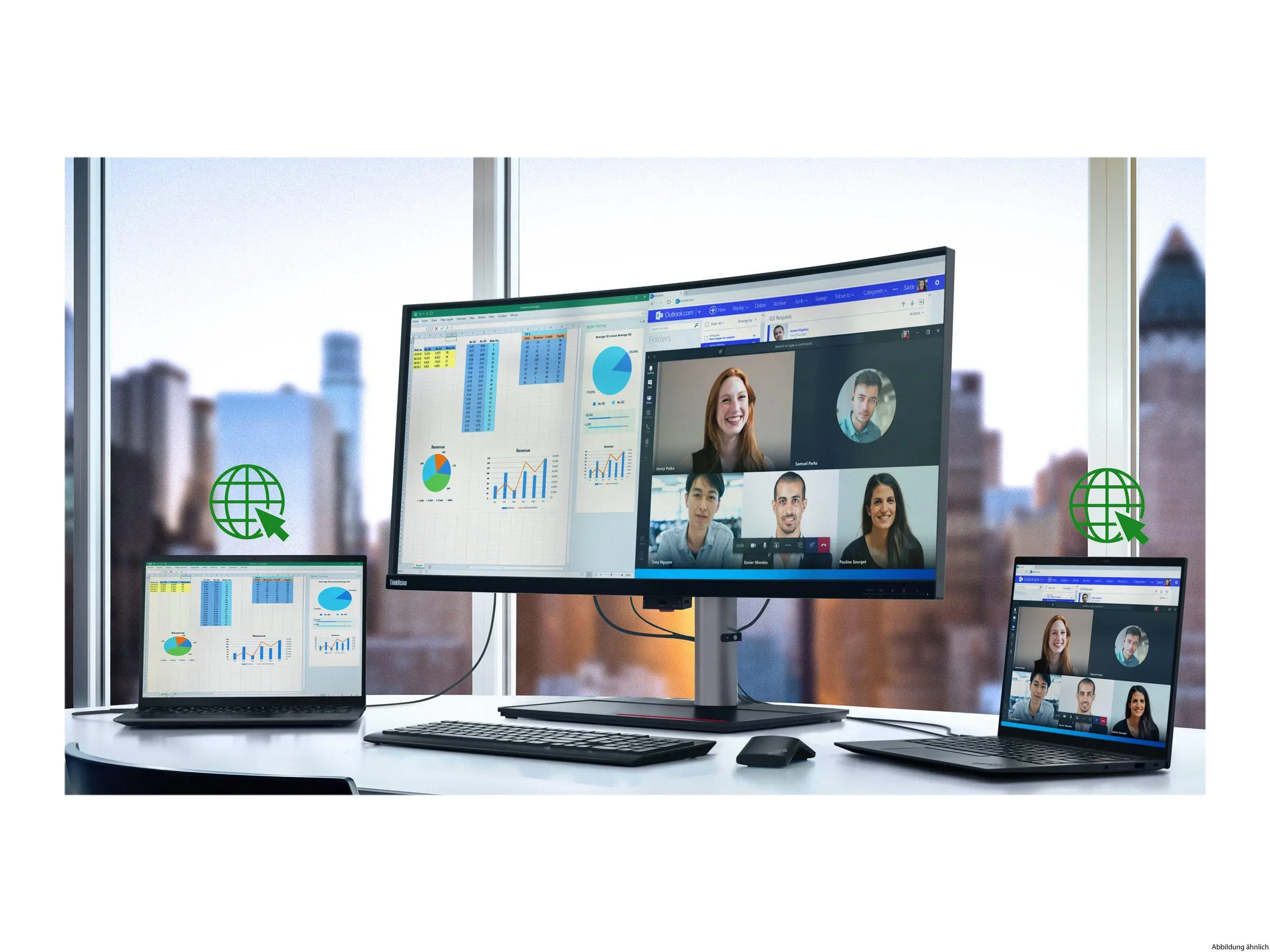 Lenovo ThinkVision P40w-20 Curved 39.7" WLED TFT