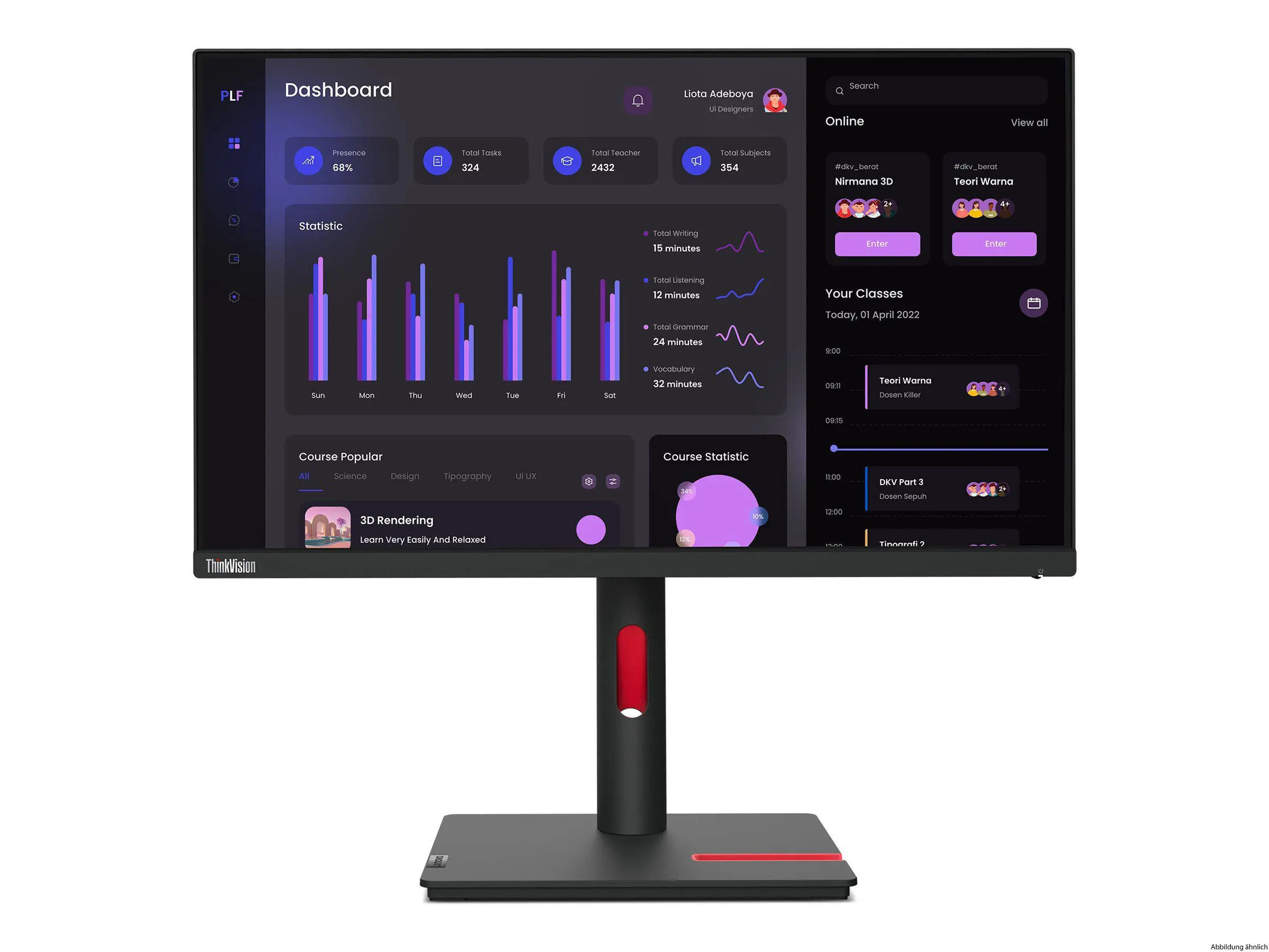 Lenovo ThinkVision T24i-30 FHD 1920x1080 23.8"