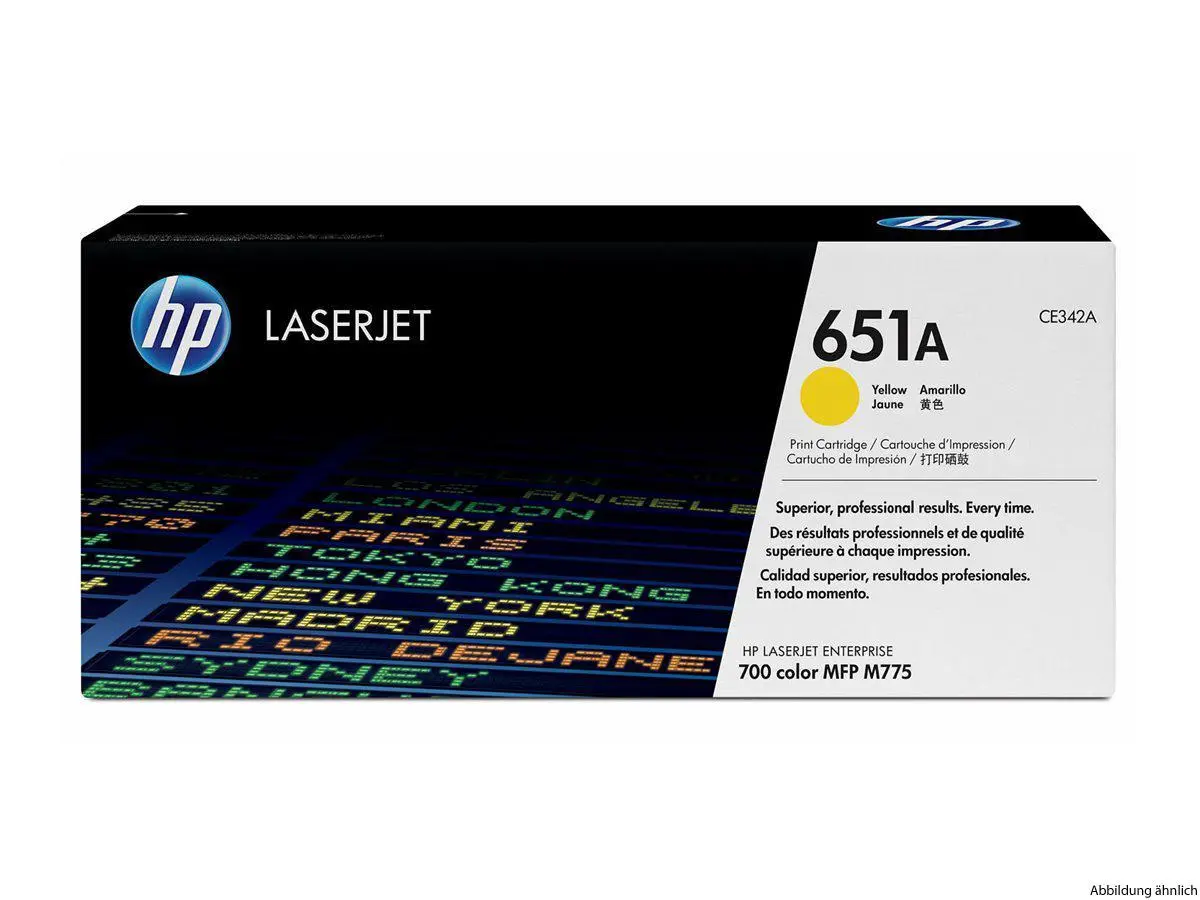HP Toner 651A gelb HV LJ Enterprise 700 color MFP HP Toner 651A gelb HV LJ Enterprise 700 color MFP