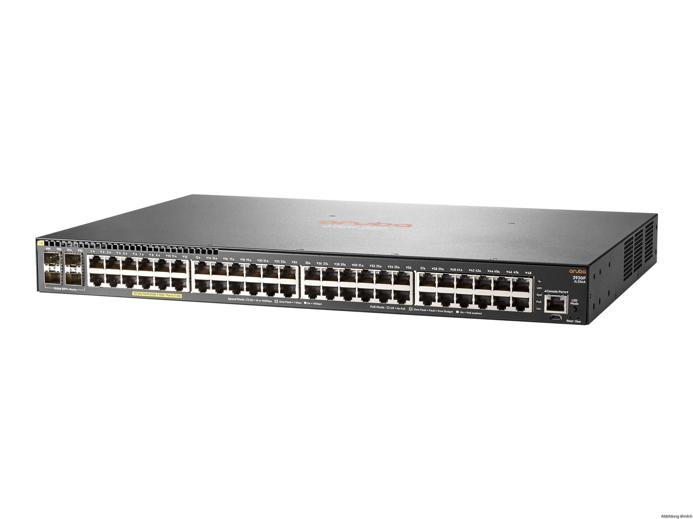 HPE Aruba 2930F 48G PoE+ 4SFP+ Switch HPE Aruba 2930F 48G PoE+ 4SFP+ Switch