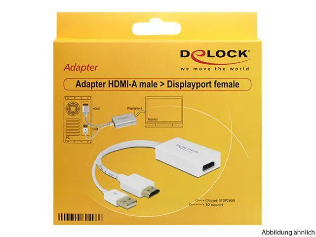 Delock Adapterkabel HDMI-A St. zu DisplayPort Bu.