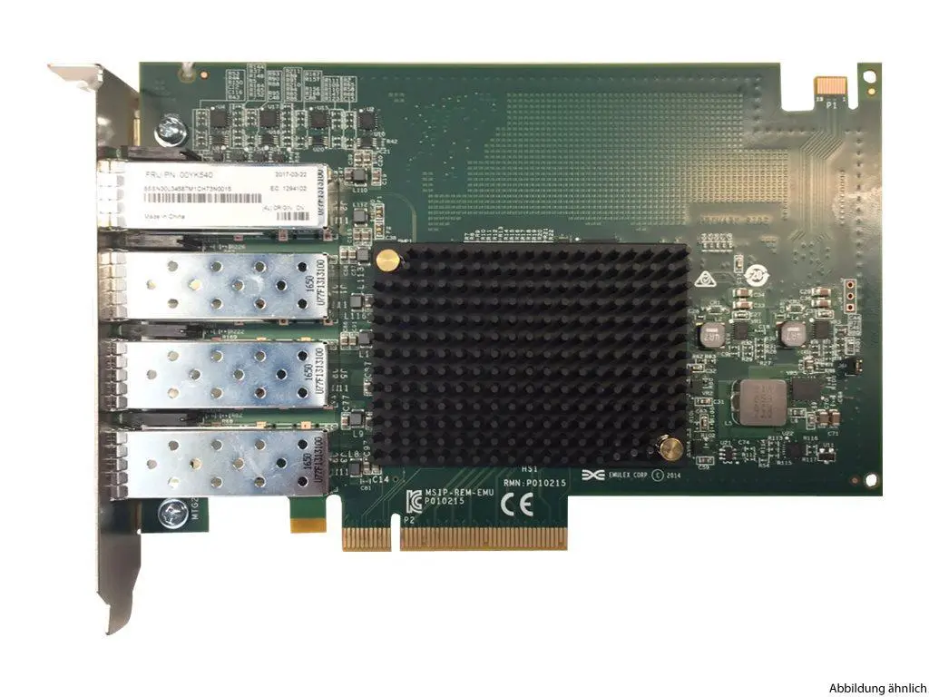Lenovo ThinkSystem OCe14104B-NX 10GbE SFP+ 4-Port PCIe Adapter Lenovo ThinkSystem OCe14104B-NX 10GbE SFP+ 4-Port PCIe Adapter