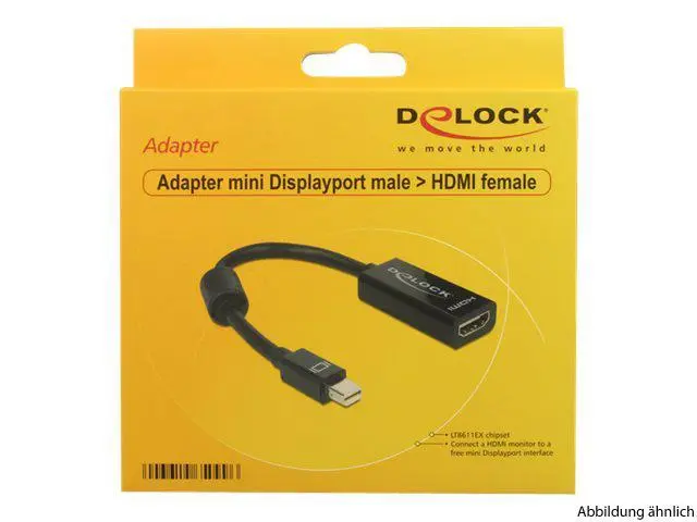Delock Adapter Mini DisplayPort 1.1 Stecker auf HDMI St/Bu