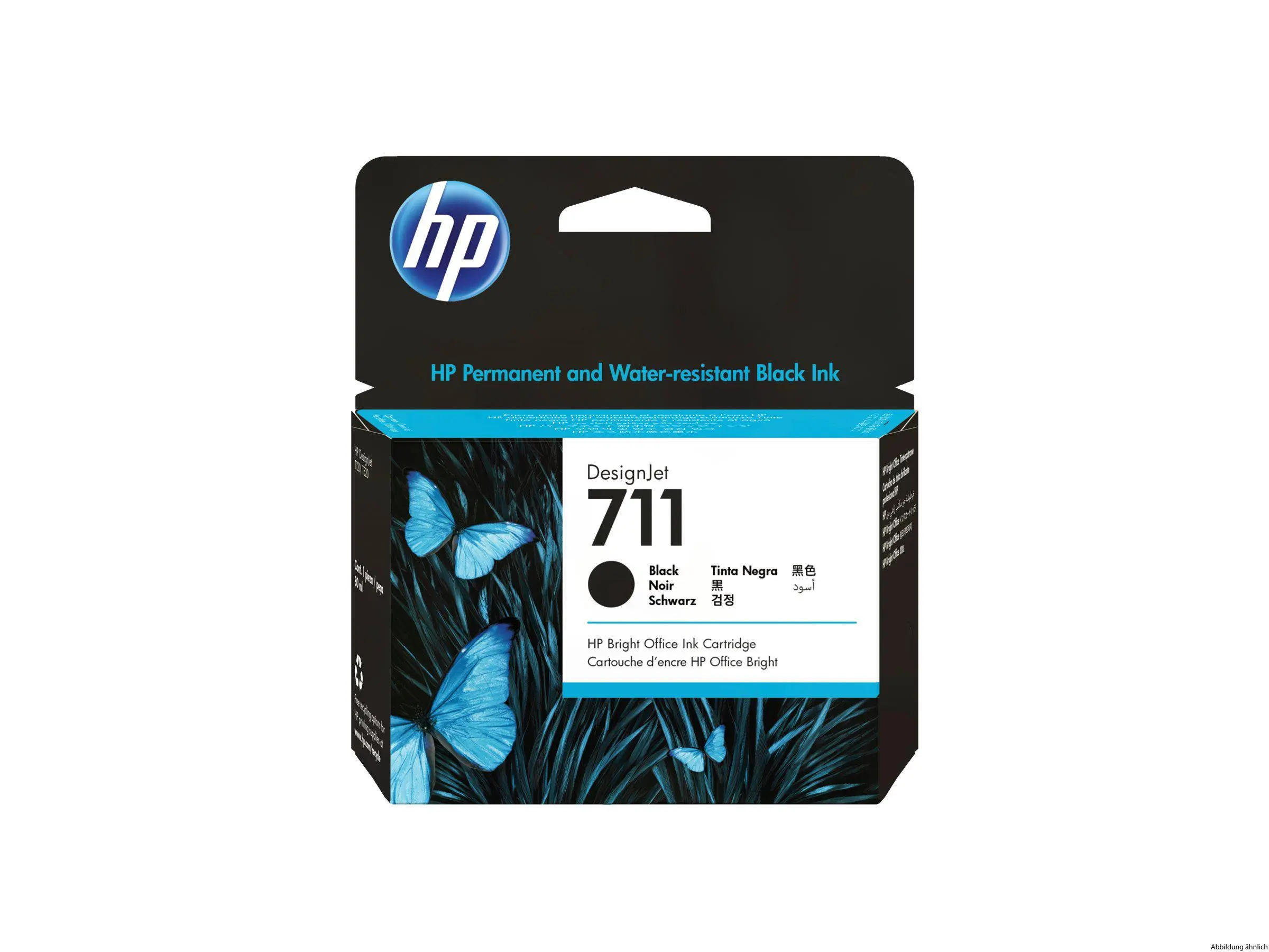 HP 711 Tinte schwarz 80 ml DJ T120 520 HP 711 Tinte schwarz 80 ml DJ T120 520