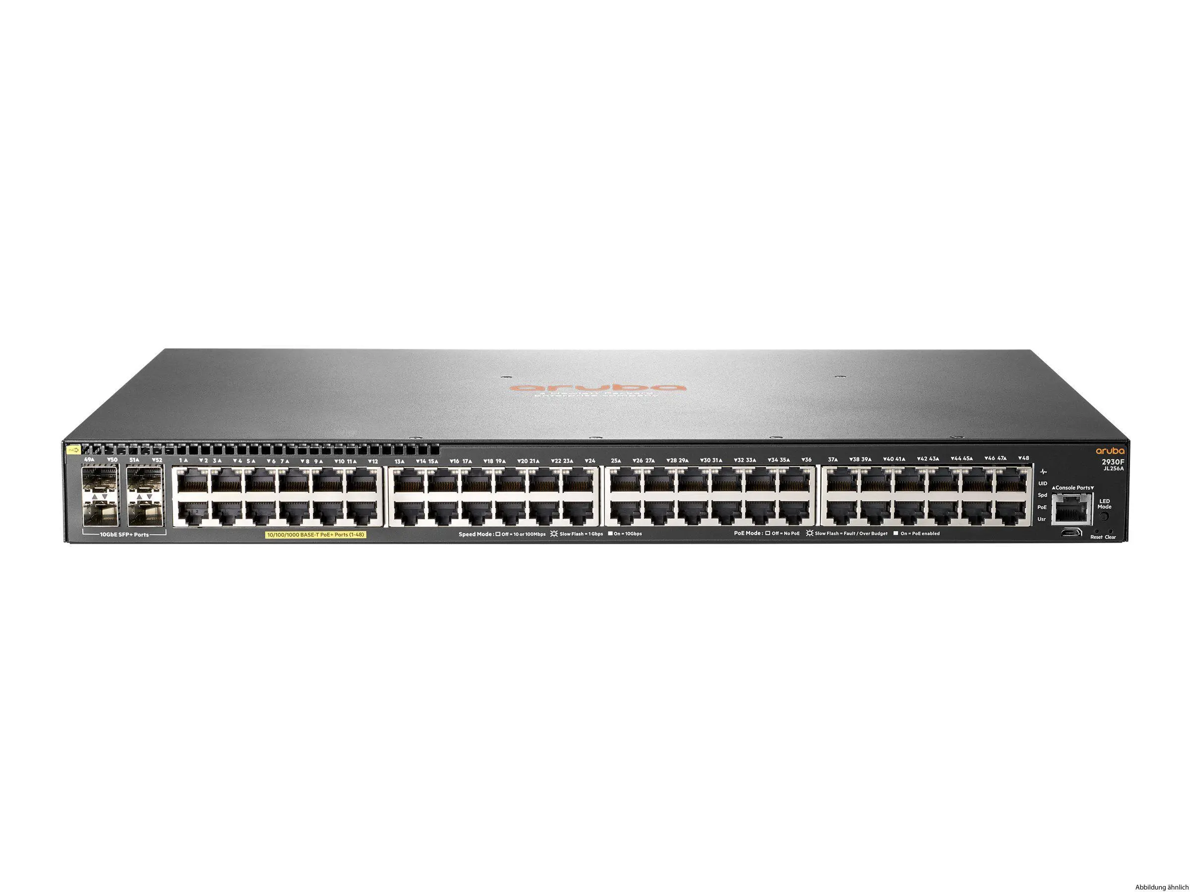 HPE Aruba 2930F 48G PoE+ 4SFP+ Switch HPE Aruba 2930F 48G PoE+ 4SFP+ Switch