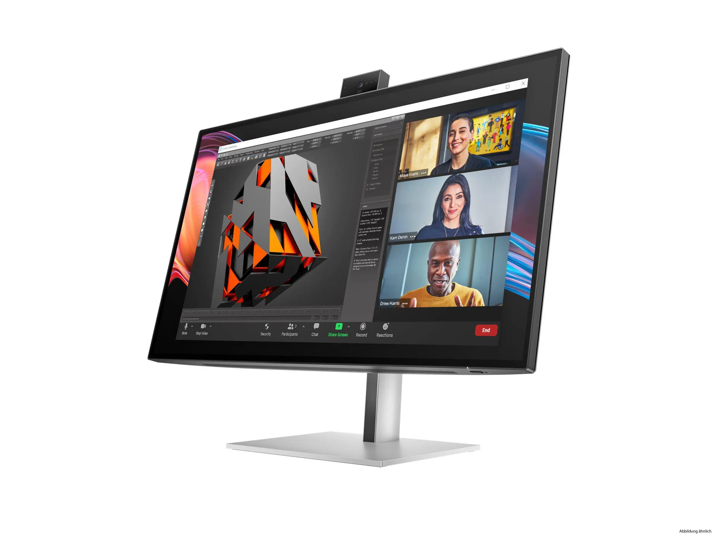 HP 727pm Series 7 Pro 27" IPS 4k USB-C Webcam TFT
