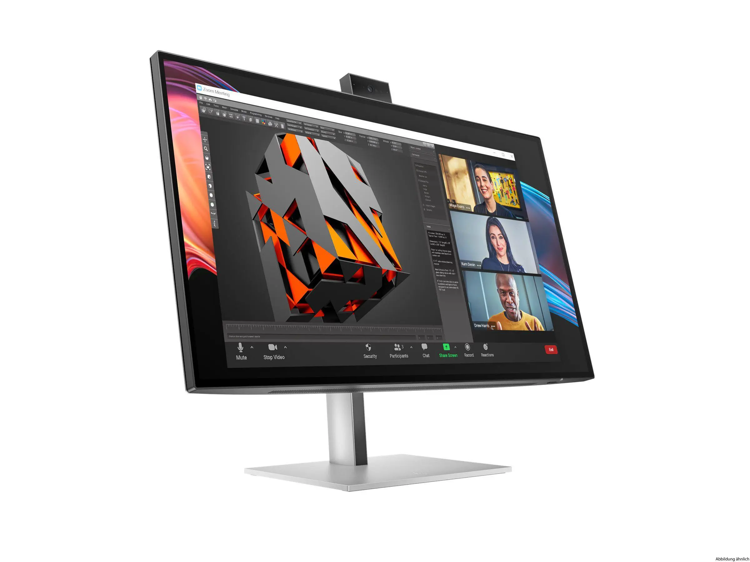 HP 727pm Series 7 Pro 27" IPS 4k USB-C Webcam TFT