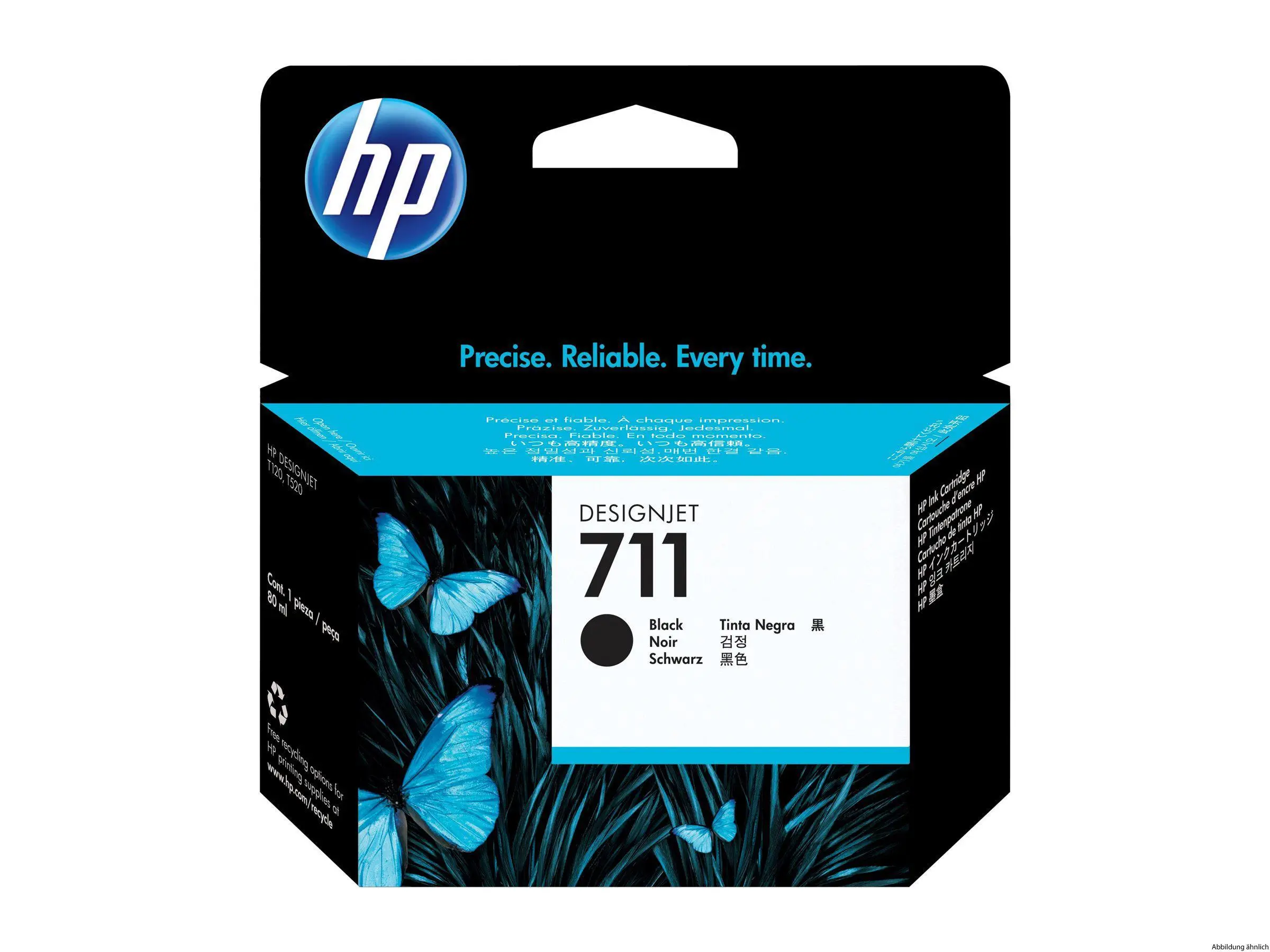 HP 711 Tinte schwarz 80 ml DJ T120 520 HP 711 Tinte schwarz 80 ml DJ T120 520