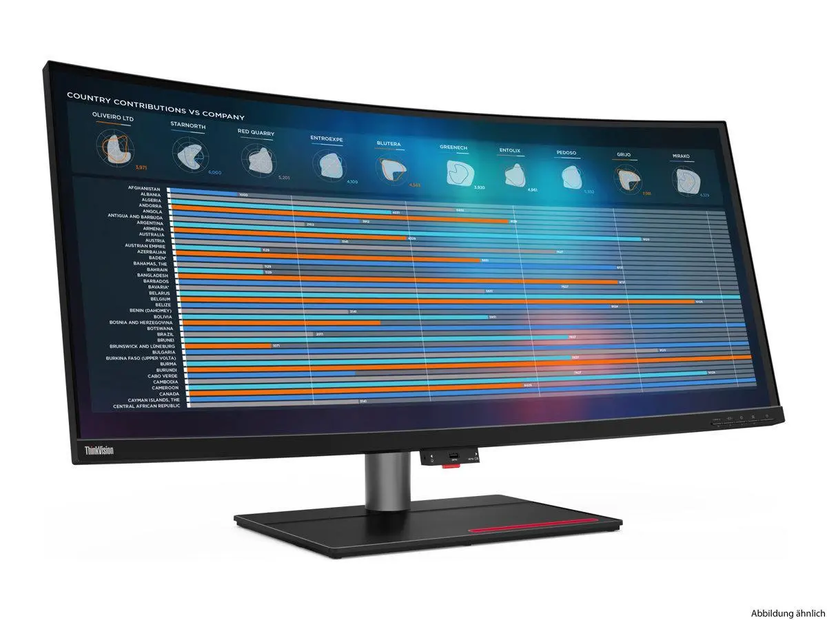 Lenovo ThinkVision P40w-20 Curved 39.7" WLED TFT