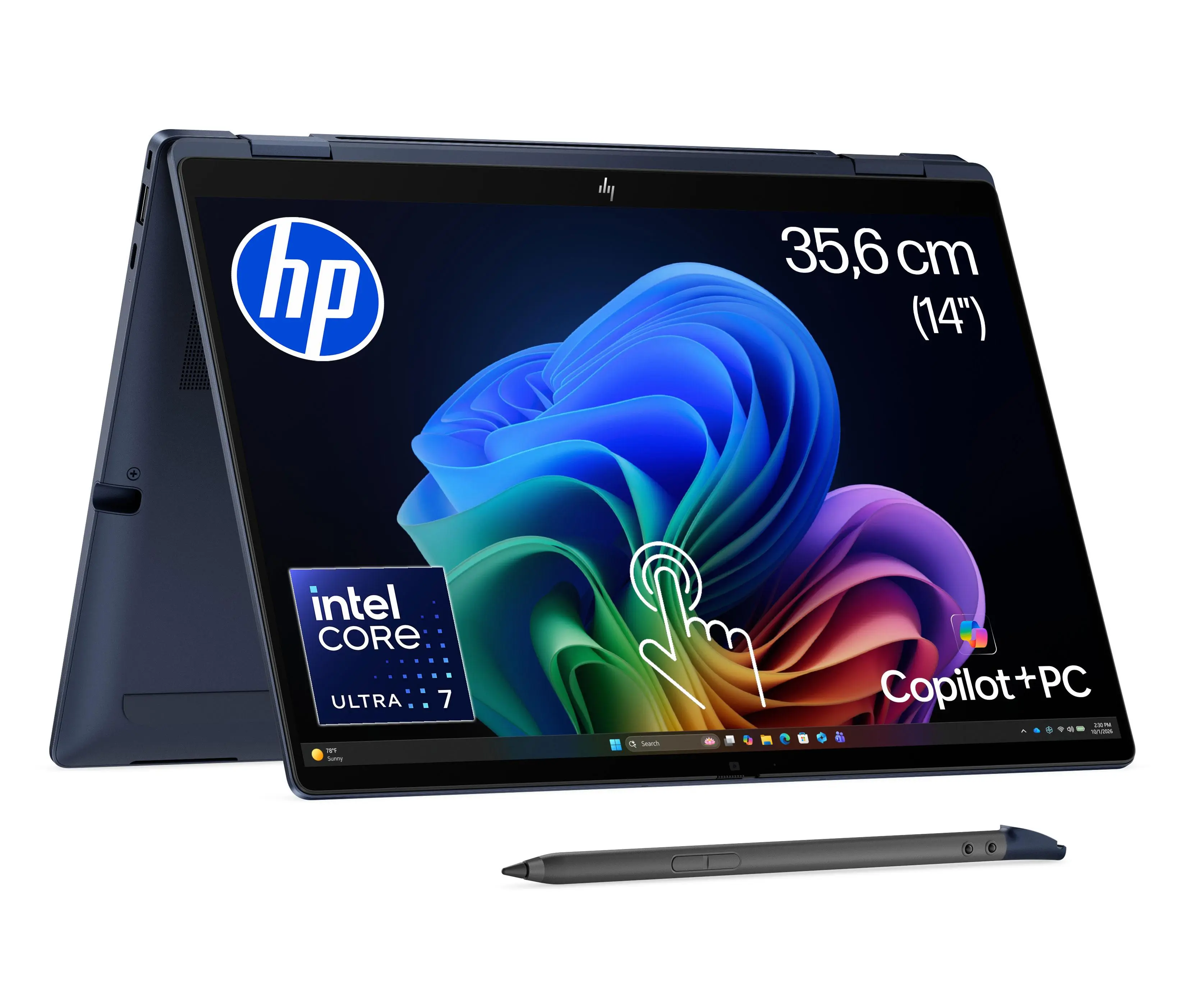 HP EliteBook X Flip G2i NGAI 14" Ultra 7 356H 32GB 1TB SV6 Touch 5G Blue