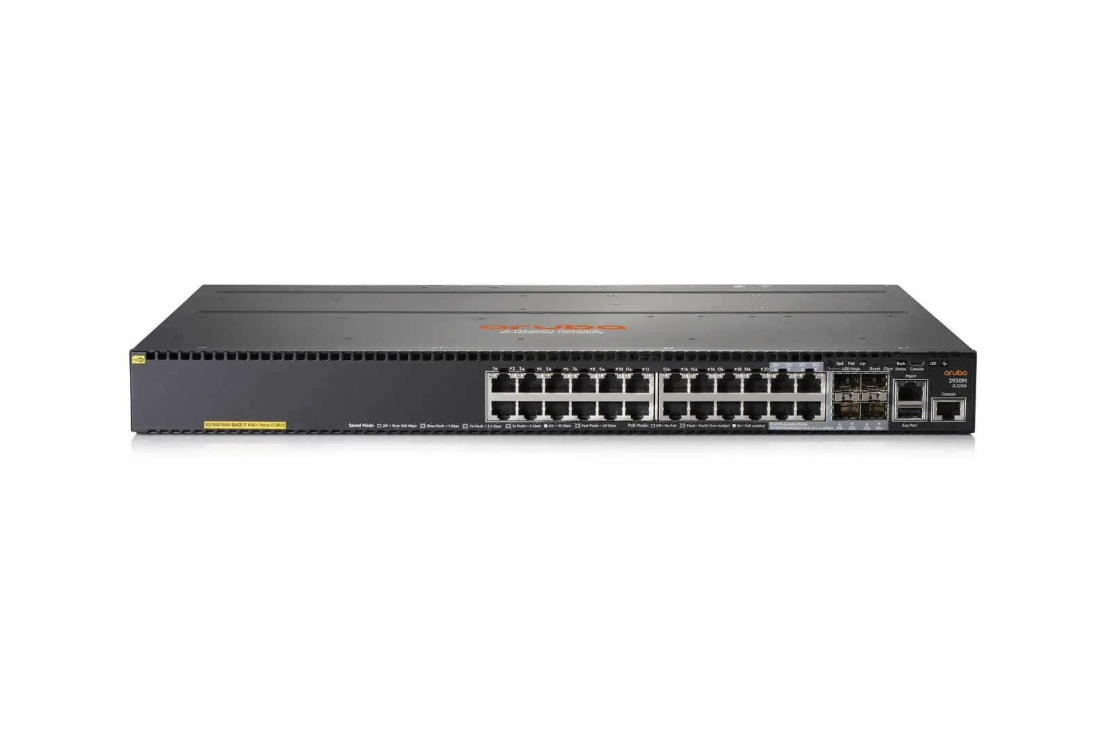 HPE Aruba 2930M 24G PoE+ 1-slot Switch Bundle