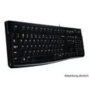Logitech K120 Corded Keyboard Black USB UK