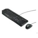 Logitech MK120 Corded Desktop Tastatur & Maus Black USB (DE)
